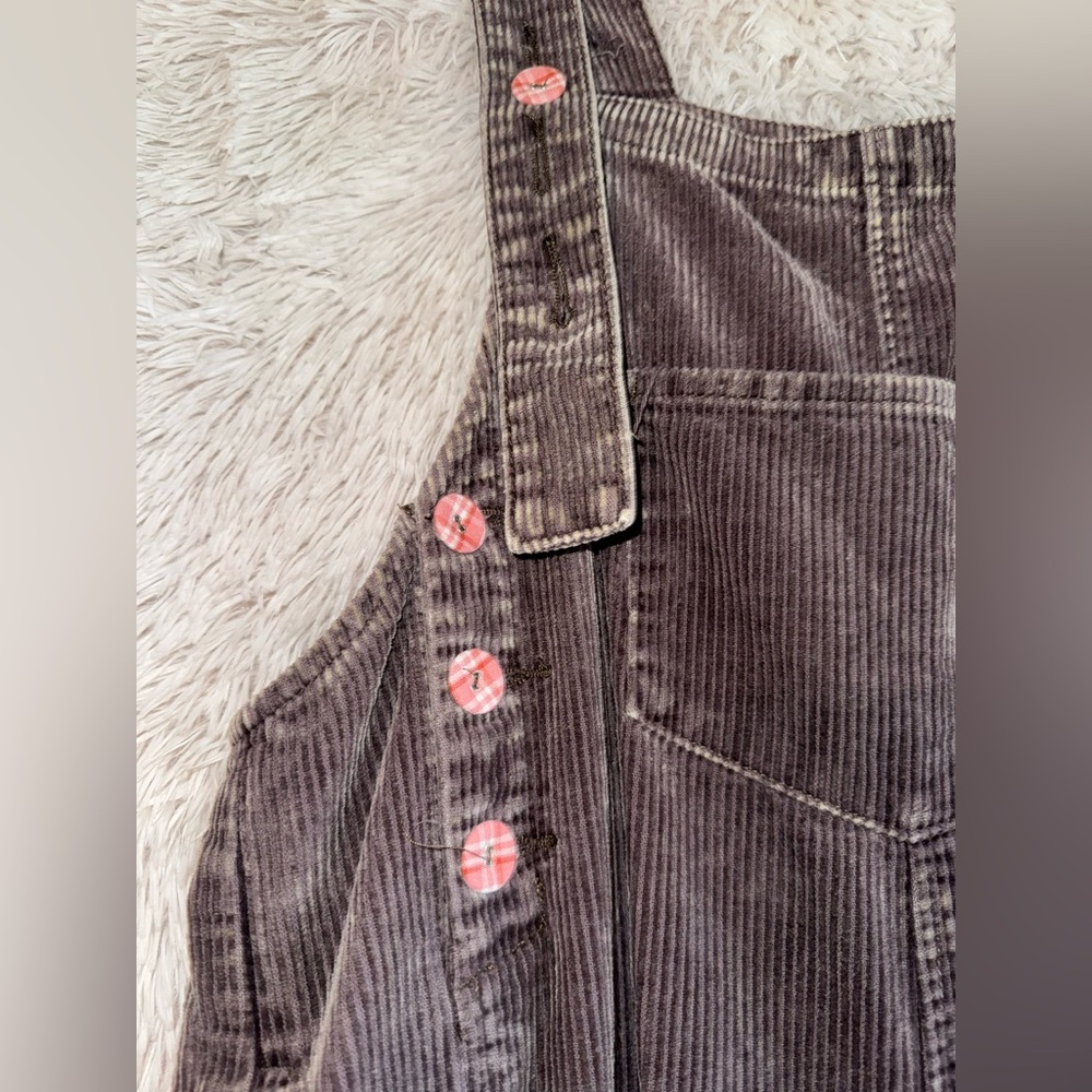 Easel Mineral Washed Corduroy Overalls - Picture 4 of 7